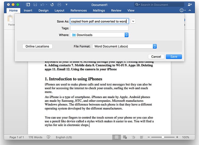 Convert pdf to word software mac free